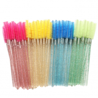 China Factory Wholesale Lash Brush Beauty Tools Eyelashes Brush Disposable Crystal Rod Lashes Brush