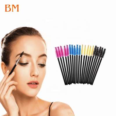 Private label Promote Colorful Disposable Mascara Wands makeup brushes Eyebrow Brush for Lashes Extension